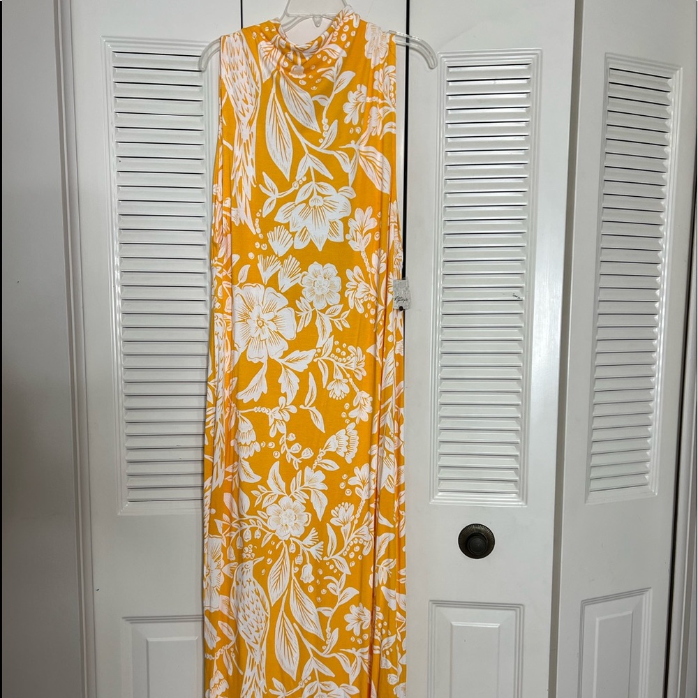 Free People Sun Yellow long dress